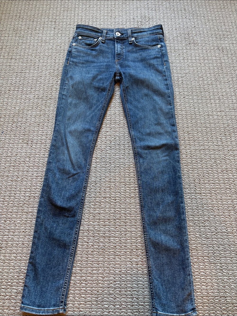 rag & bone Women's Dark Blue Skinny Jeans